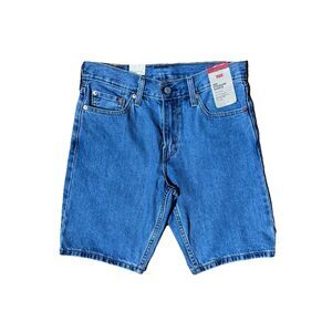 Levi's 405 Standard Jean Bermuda Shorts Mens 30 Blue Denim Stretch Medium Wash